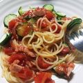 みつや014's cooksnap of when they made ツナ缶とトマト缶の冷製スパゲッティ♪♪.