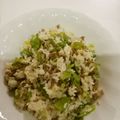 YOU1416's cooksnap of when they made 絹さやと豚おかかチャーハン.