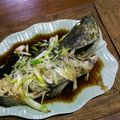 ママハナ8's cooksnap of when they made 清蒸石斑魚（ハタの中華蒸し）.