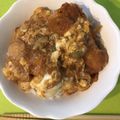 スイスおじさん☆'s cooksnap of when they made 残り物リメイク！☆からあげとじ丼☆.