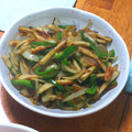 nosso's cooksnap of when they made ピーマン新玉ねぎちくわのカレー炒め.