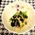 ♡新妻ゆみ♡'s cooksnap of when they made えのきとほうれん草のナムル.