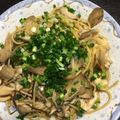 つぁきちゃん's cooksnap of when they made 舞茸と塩昆布の和風パスタ☆.