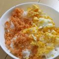 きらり流れ星's cooksnap of when they made 二色丼(シャケと卵).
