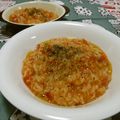 赤い電話's cooksnap of when they made 簡単！炊いたご飯でトマトリゾット.