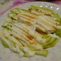 myukitty's cooksnap of when they made 小メロンそのままマヨ醤油！.