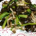 myukitty's cooksnap of when they made 骨強化！小松菜ときくらげのオイスター炒め.