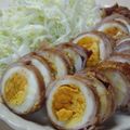 もくよう's cooksnap of when they made 豚肉でゆで卵ぐぅ～るぐる.