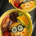 カメノア's cooksnap of when they made キャラ弁☆簡単ミニオン弁当.
