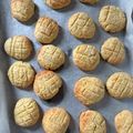 lucky2000's cooksnap of when they made HMで簡単♪メロンパンみたいなクッキー.