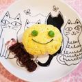 Richland☆Y's cooksnap of when they made 炒り卵をまとった卵型のお握り♪.