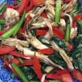 ☆アチャコ's cooksnap of when they made 舞茸、チンゲン菜、パプリカの中華風炒め.