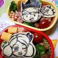 ёпⅠмσ's cooksnap of when they made キャラ弁の海苔カット.