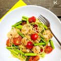 keikoxia's cooksnap of when they made 海老香る♪エビとアスパラのパスタ.
