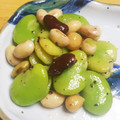 chirochan☆'s cooksnap of when they made そら豆と大豆の黒こしょうナムル.