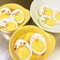 カフェまこも's cooksnap of when they made 不器用でもできる！ゆで卵コッコ♡卵ひよこ.