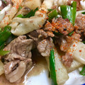 ＊なみへい＊'s cooksnap of when they made 長芋と牛肉とｴﾘﾝｷﾞのｵｲｽﾀｰ炒め☆.