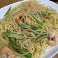 sohaya71☆'s cooksnap of when they made 海老香る♪エビとアスパラのパスタ.