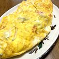 YUKIKI☆'s cooksnap of when they made 離乳食☆トマトとしらすのチーズオムレツ.