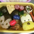 4Rままﾁｬﾝ's cooksnap of when they made 運動会にキャラ弁ツムツムおにぎりプルート.