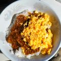 kou（＝しょこ）'s cooksnap of when they made 疲労回復キーマカレー丼.