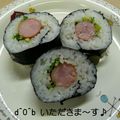 おゆきd^0^b's cooksnap of when they made ウインナー余ってない？ウインナーのり巻き.