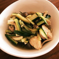 クックH6SHS1☆'s cooksnap of when they made 簡単♪鶏ささみとキュウリ きのこの酢の物.