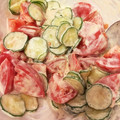 echika:）'s cooksnap of when they made トマトときゅうりのマヨレモンサラダ.