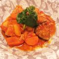 さとりりか's cooksnap of when they made 無水調理！鶏肉のトマト煮込み！.