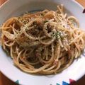 ayakaL7's cooksnap of when they made 梅マヨパスタ.