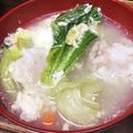 卵せんべい's cooksnap of when they made 餃子入りレタススープ.