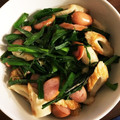 BYUUK's cooksnap of when they made ニラとウインナーとちくわのさっと煮.