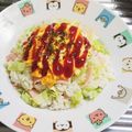 もぐ・ω・くま's cooksnap of when they made ふんわりスクランブルエッグのキャベチご飯.