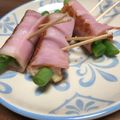 clover♡3's cooksnap of when they made お弁当に★いんげんチーズベーコン巻き.