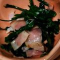 ゆまつは's cooksnap of when they made 春菊とベーコンのにんにく炒め.