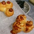 いぇんろん's cooksnap of when they made HB！簡単ハムチーズ惣菜パン☆くるみ入り.