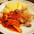 きょんまゆ0315's cooksnap of when they made 鶏もも肉の チキンステーキ トマトソース.