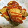 大人アトピーのごはん's cooksnap of when they made ピーマンの肉詰め.