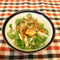 龍青空ママ's cooksnap of when they made ＊ピーマンと鶏ささみの中華風サラダ＊.