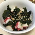 とまとちゃん★'s cooksnap of when they made タコとキュウリとワカメの和え物.