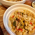 紗月0507's cooksnap of when they made カニカマとしその炊き込みご飯.
