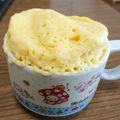 あちゃこ☆'s cooksnap of when they made 簡単♡キャラメルチップマグカップ卵ケーキ.