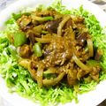 ふれんでぃあ's cooksnap of when they made キーマカレーをリメイク☆茄子のカレー炒め.