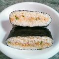 ebipeco's cooksnap of when they made 朝食やランチに♪ツナとタラコのおにぎらず.
