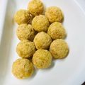島子☆'s cooksnap of when they made 手づかみ離乳食☆きな粉かぼちゃおにぎり.
