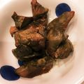 るーぶる子's cooksnap of when they made ほくほくレバーの甘辛煮とハツの塩焼き♪.