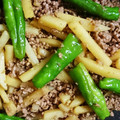 ♡αкιяα♡'s cooksnap of when they made 挽き肉で簡単！細切りジャガイモの甘辛炒め.