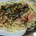 たぼーん's cooksnap of when they made 明太子としらすのさっぱりパスタ.