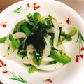 ぱんだ170071's cooksnap of when they made ウエスト締-食物繊維ピーマンワカメサラダ.