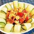 ＊sunlight＊'s cooksnap of when they made 技あり！きゅうり・トマト・卵のサラダ.